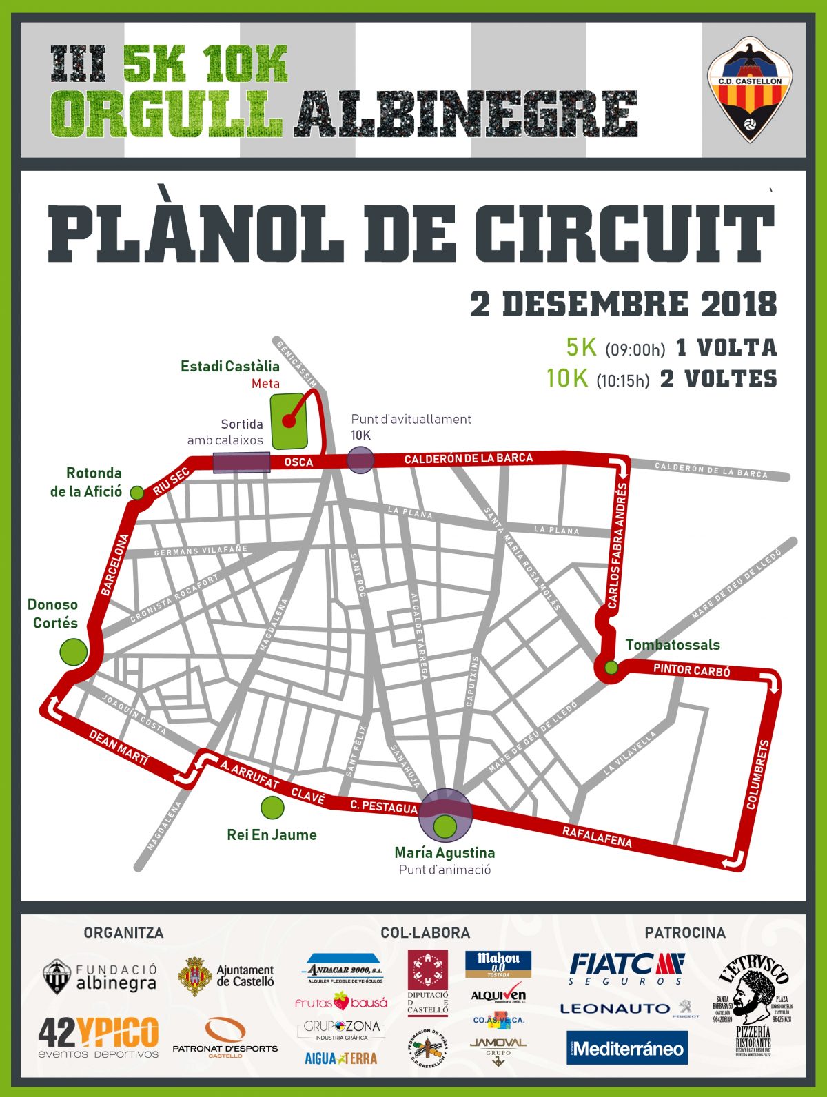 Orgull Albinegre ya tiene circuito