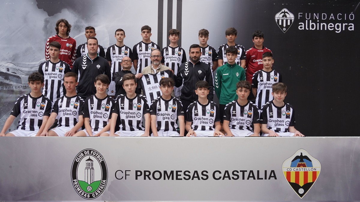Raúl Morte, con el Cadete B del CF Promesas Castalia