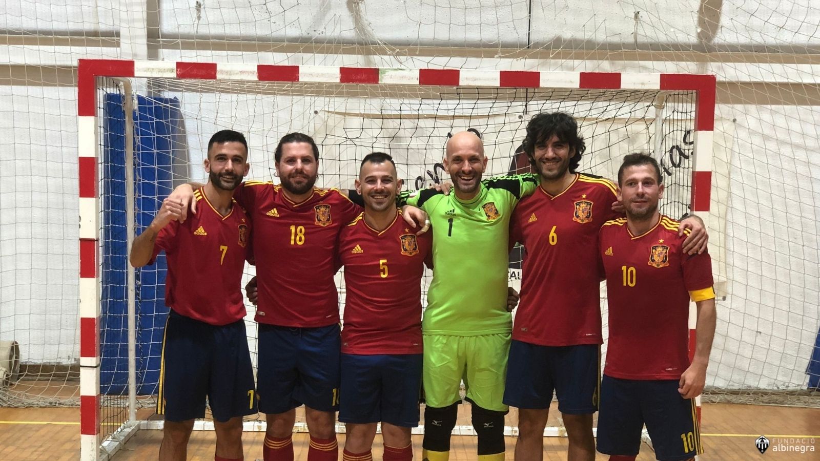 futbolistas del CD Castellón – ASORCAS, con la Selección Española | Fundació Albinegra